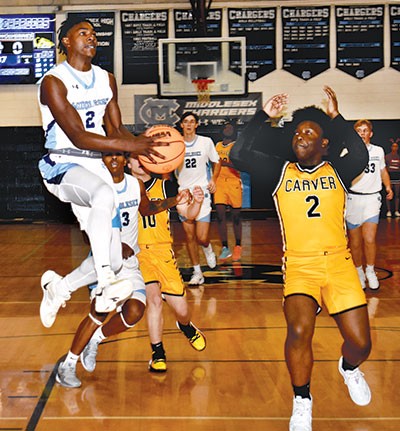 Griffin (2) goes airborne