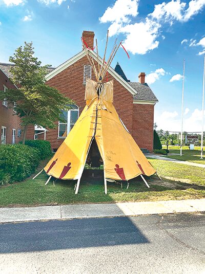 Harmony Grove Baptist Church’s Native American-style teepee 